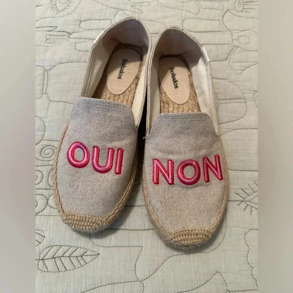 Anthropologie Soludos Oui Non Espadrille Flats Size 8.5 - Picture 1 of 8